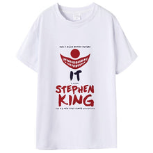Load image into Gallery viewer, New Arrival Stephen King It Movie Tshirt Summer Men Stephen King Print T Shirt Casual Cool It Stephen King T-shirt Male's Tops